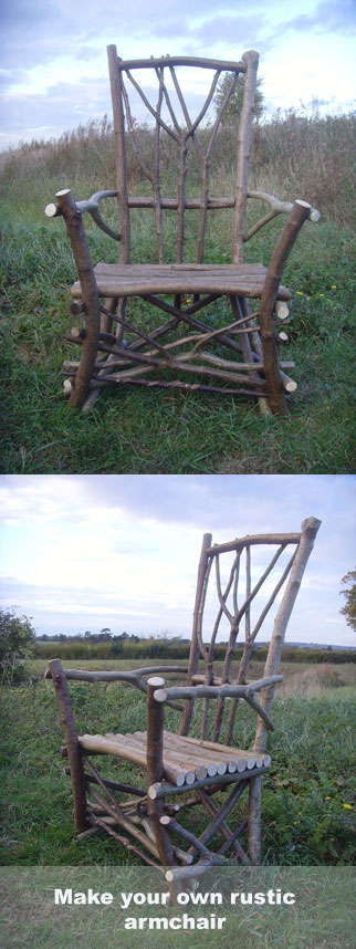 make your own rustic chair